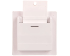 Łącznik hotelowy Asfora mechaniczny biały z ramką EPH6200121