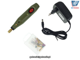 Mini wiertarka 12V zestaw