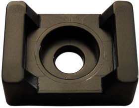 Mounting base, max. bundle Ø 4.7 mm, PA, black, (L x W x H) 14.9 x 9.5 x 6.9 mm, 01860926010