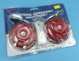 KLAKSON 12V Z PRZEKAŹNIKIEM 2szt 2-TONY