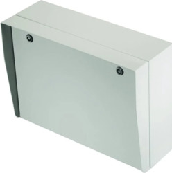 Steel enclosure, (L x W x H) 120 x 300 x 300 mm, light gray (RAL 7035), IP65, 2441-3030-12-07