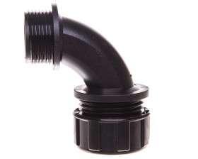 Dławnica kątowa do węża osłonowego PG16 IP65 SILVYN MPC 90 16 czarna 55502488 /10 szt./