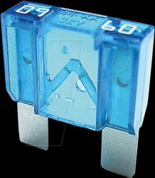 F9060 Car fuse, maxiOTO, 60 A, blue