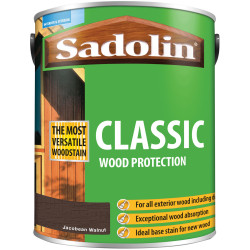 Sadolin 5028467 Classic Wood Protection Jacobean Walnut 5 litre