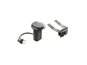 Przepust biurkowy 2p+z ładowarka usb czarny 054056 LEGRAND