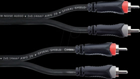 EU 0,5 CC Cinch stereo cable, cinch connector, 0.5 m
