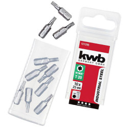 kwb 121295 TX Bit 10 pcs TQ60 steel 1/4" Hex suits most screwdrivers