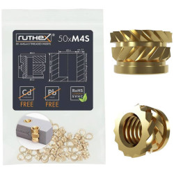 ruthex GEM4Sx041 Threaded Insert for 3D Printers RXM4Sx4.0