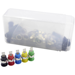 Schnepp 354 000056 Safety Jack Socket 24 pieces Multi-Colour Set