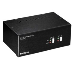 Przełącznik KVM 3.5 mm Jack TK-232DV, 2-portowy USB 2 2, Trendnet DVI