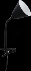 95430 Clip-on light Vitis, E14, flexible, black