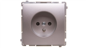Simon Basic Gniazdo Wtyczkowe Z Uziemieniem Z Przesłonami Torów 16A 250V...