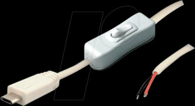 10080117 Micro-USB cable plug with switch white