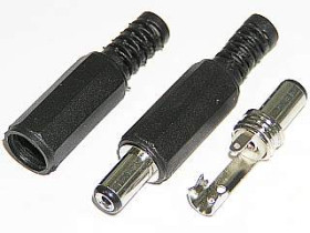 Wtyk DC 2.50/5.50 L=9mm