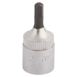 Elora 11124 3mm 1/4" Square Drive Hexagon Screwdriver Socket