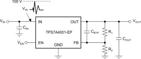 Enhanced product, 100-V input voltage, 50-mA single output low-dropout voltage regular