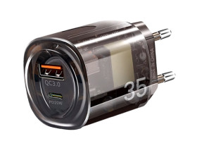 Ładowarka sieciowa z gniazdem USB QC3.0 + USB-C PD