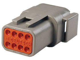 Złącze samochodowe 8-pinowe Deutsch 2-rzędowe Żeński 7.5A DTM Obudowa gniazda