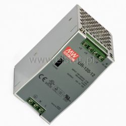 Zasilacz impuslowy, szyna DIN ( 12V 10A ) MEAN WE
