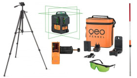 Zielony laser krzyżowy płaszczyznowy 3D 3x360 FLG 6X-GREEN zestaw L86-opti