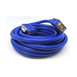 Kabel VGA złącze A Męskie złącze B Żeńskie długość 10m Niebieski Van Damme