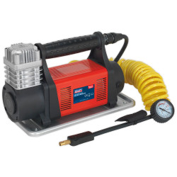 Sealey MAC07 Tyre Inflator/Mini Air Compressor 12V Heavy-Duty