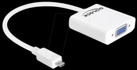 65347 Micro HDMI-D plug &gt; VGA socket adapter cable