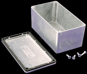 1550WD Die-cast aluminium housing, 115 x 64 x 55 mm, IP66