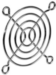 Metal protection grille, (L x W x H) 80 x 80 x 5.5 mm, FG80