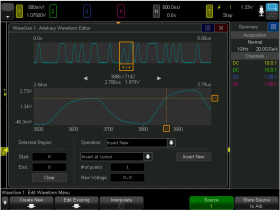 Generator przebiegów arbitralnych, Generator kształtów fal, Oscyloskopy serii P924xA