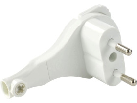 Wtyczka płaska biała 2P 16A WT-11P