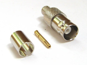Gniazdo BNC zaciskane na przewód koncentryczny RG6