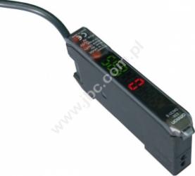 E3X-DA41SE-S 2M Czujnik światłowodowy, PNP NO/NC, przewód o dł. 2m, światło czerw. widz., podwójny wyśw. LCD, Omron, E3XDA41SES2