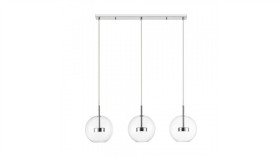 Lampa Wisząca Enceladus Kolor Chrom, Źródło 3*Zintegrowane Źródło Led 5W...