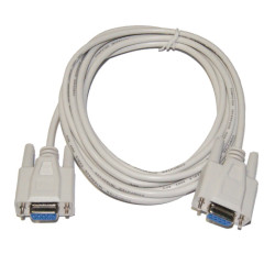 KABEL DB9 KOMPUTEROWY SKROSOWANY GNIAZDO-GNIAZDO 1,5m NULLMODEM