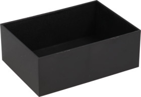 ABS enclosure, (L x W x H) 89 x 64 x 33 mm, black (RAL 9005), 1596B115-5