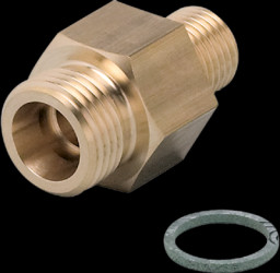 Screw-in adapter, 30 bar/3 MPa, M18, G 1/4 for flow and temperature sensors, E40098