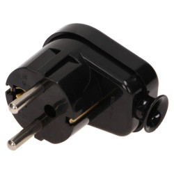 Wtyczka kątowa Uni-Schuko rozbieralna,WT-16U/CZARNY
