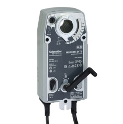 Siłownik przepustnic powietrza 24 V Wyłącznik Sprężynowy mechanizm powrotny 2Nm 4m²