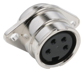 Gniazdo Din 4 -pinowe Żeński Montaż na panelu 100 V AC