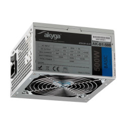Zasilacz ATX 500W Akyga Basic PC AK-B1-500 Fan 12cm komputera