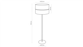 Lampa Sufitowa Minar Kolor Czarny-Drewniany, Źródło Led 39W Barwa Ciepła -...