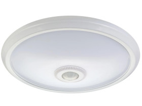 Plafon LED 12W z czujnikiem pir i zasilaniem awaryjnym Maclean Energy MCE131 ACU zasięg 6m MCE131
