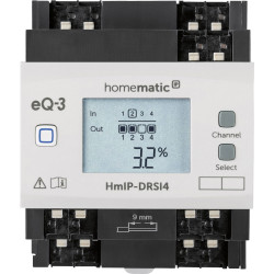 Homematic IP 154431A0 Wireless Actuator Switches 4 Channels DIN Rail