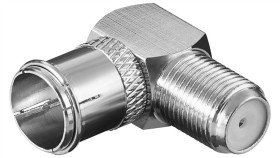 Adapter Kątowy: Wtyk F (Szybki) Gniazdo F 90 - Połączenie, Materiał Obudowy...