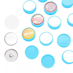 Temperówka z przypinką 44mm niebieska zestaw 50 szt.