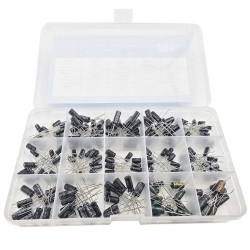 Zestaw 200 sztuk kondensatorów elektrolitycznych