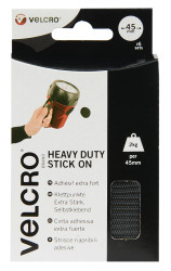 Taśma rzepowa szerokość 45mm, typu: haczyk-pętelka Czarny Velcro długość 45mm Kółka