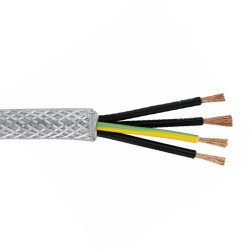 Control Cable liczba żył 4 1 mm² Ekranowany Lapp 15 A średnica zew 9.5mm Przezroczysty