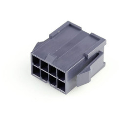 Molex 469930810 Mini-fit Jr. Plug Housing 8-pin 4.2mm Black Nylon
